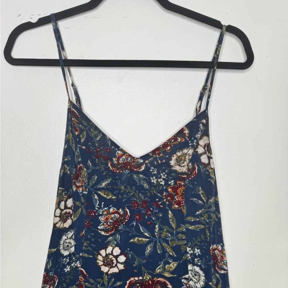 Abercrombie & Fitch womens M sleeveless floral print dress forest witchy boho - Picture 8 of 8